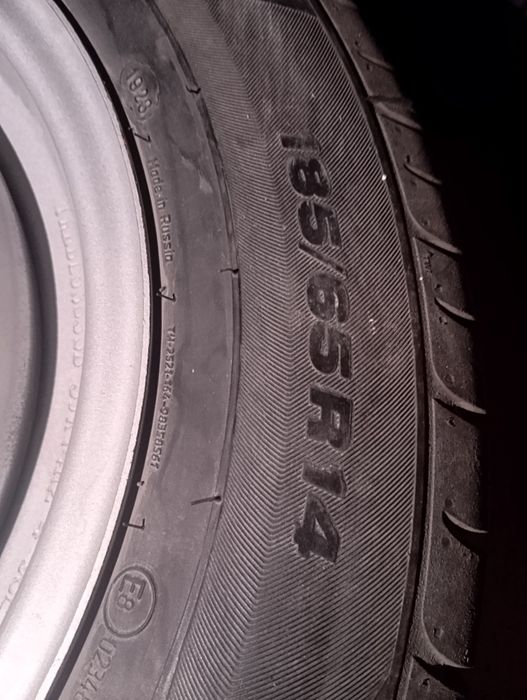 Летние шины в комплекте 4шт с железными дисками r14