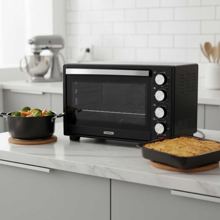 Компактна печка Termomax – фурна + два керамични котлона в едно