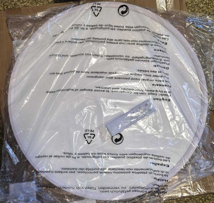 Лампа за таван кръг 60см 56w LED, дистанционно с топла- бяла светлина