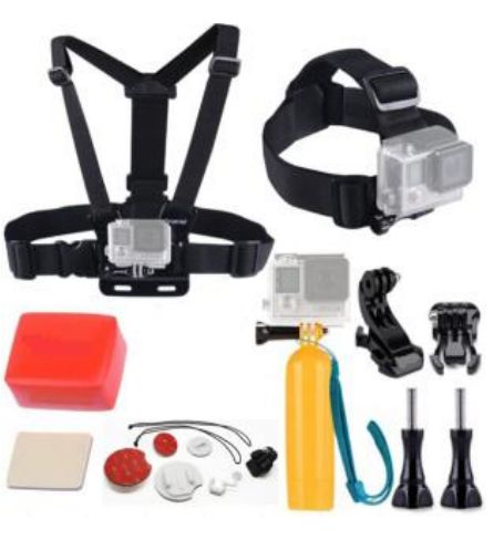 GK21 нов комплект аксесоари за екшън камери 8 части GO PRO SJCAM,EKEN