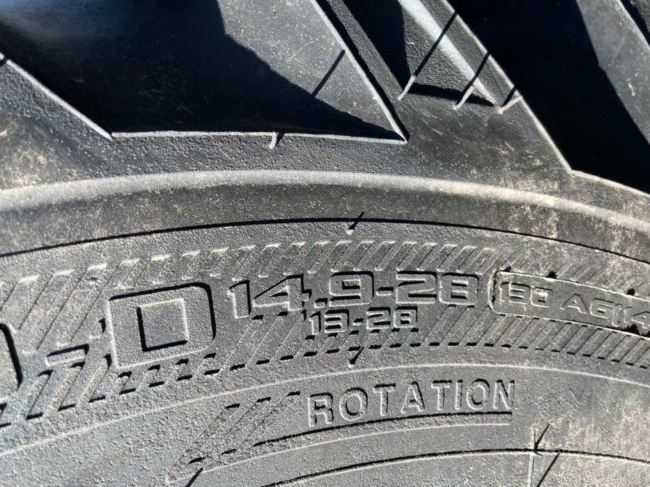 14.9-28 anvelope noi cu 8 pliuri marca TATKO pentru tractor spate