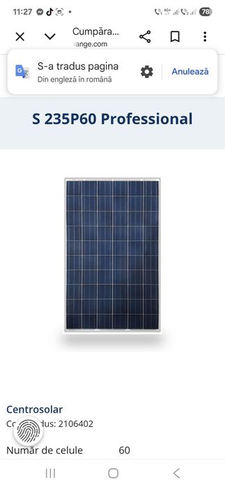 Panouri Fotovoltaice S-H 10buc.