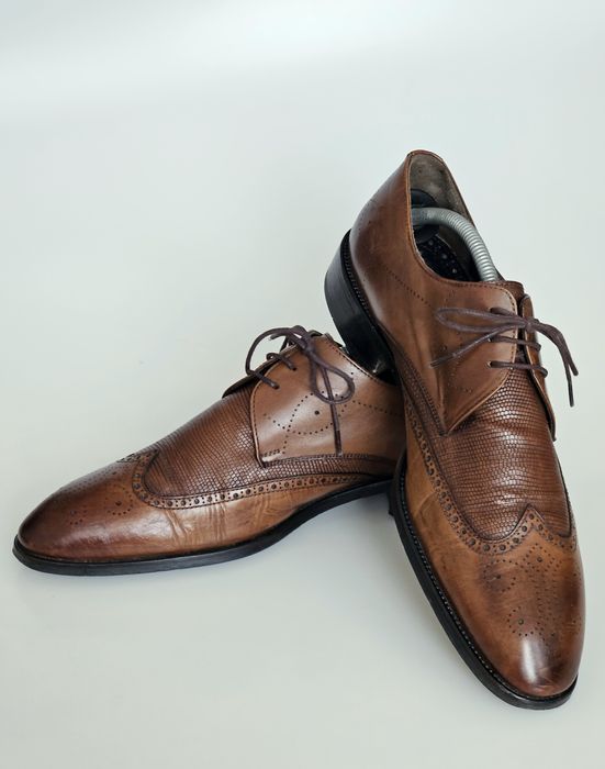 PANTOFI piele MARO 42- DRESS SHOES barbati men elegant lux eveniment