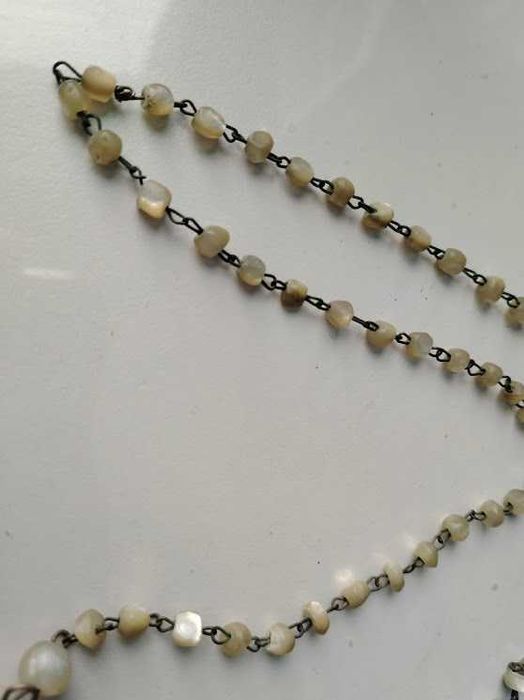 Много стара огърлица от седеф-ръчна изработка