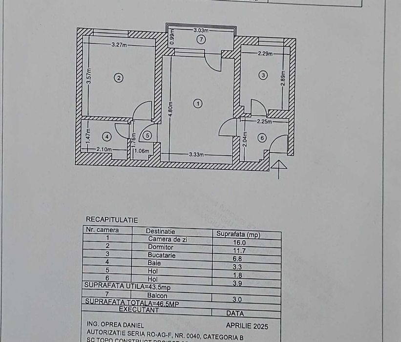 Apartament doua camere Craiovei cf. I, semidecomandat