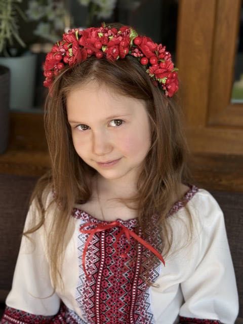 Costum traditional pentru fetite, 3 piese