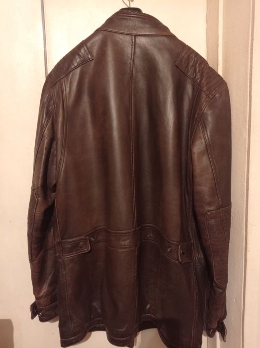 Кожаная куртка massimo dutti