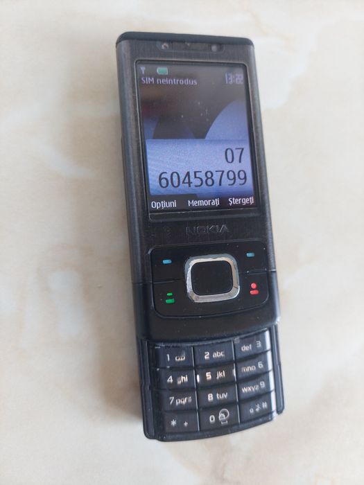 Vând Nokia 6500 Slide Black, codat dar perfect funcțional /poze reale