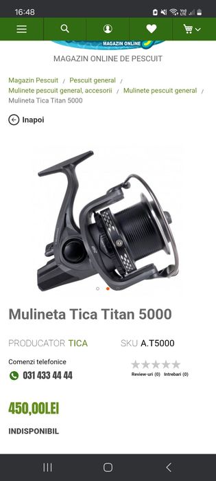 Set 2 mulinete crap tica titan 5000