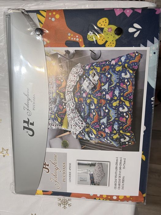 Lenjerie pat dublu, 4 piese