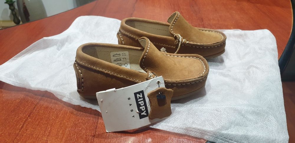 Loafers baby piele întoarsă marimea 20