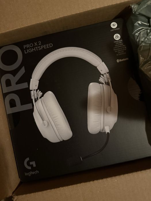 Casti Logitech G PRO X2 Lightspeed - Noi, Sigilate - Wireless