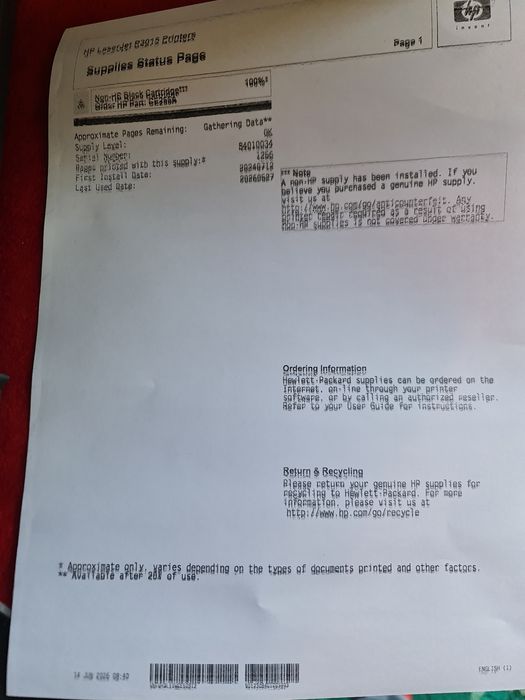Imprimanta Modelul HP LaserJet P3015
Imprimantă laser