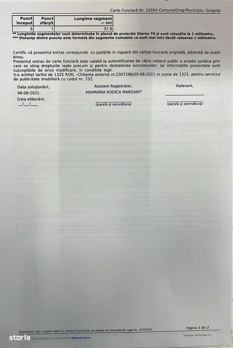 10.100Mp Teren Construcții Intravilan Potigrafu, Deschidere 31M La Dn1