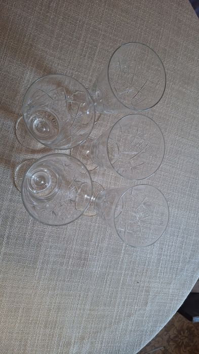 Кристални чаши  от соца. Намалена цена  на 39 лв.