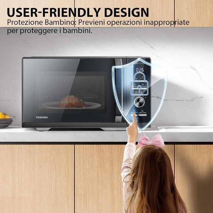 Микровълнова фурна Toshiba MW3-AG25PFI(MG) 25л  3в1  900W