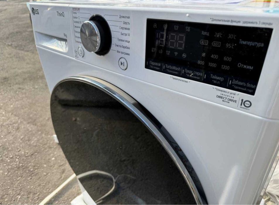 Стиральная машина LG 9 кг - AI DD | TurboWash 360° | Steam+ | ThinQ