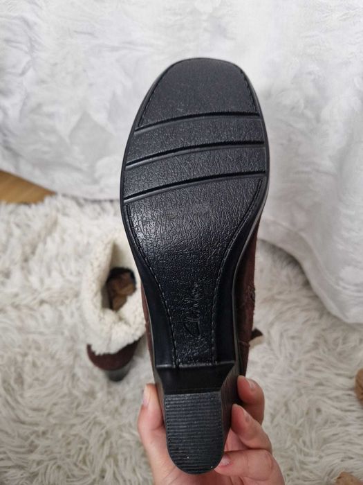 Ghete Clarks piele naturală, călduroase, mărimea 38