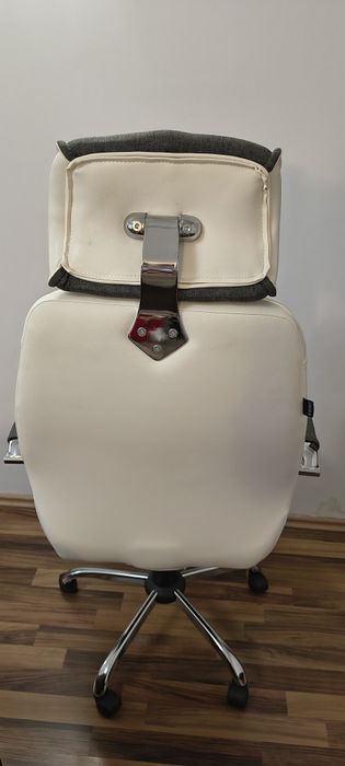 Scaun de birou ergonomic Kring Walter, cu tetiera, stofa + piele eco