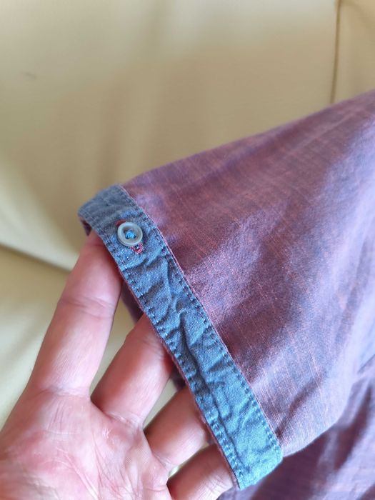 Cămașă Tom Tailor, mov/albastru denim, mărimea L