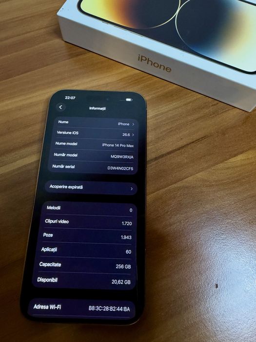 Vand Iphone 14 Pro Max 256gb Impecabil