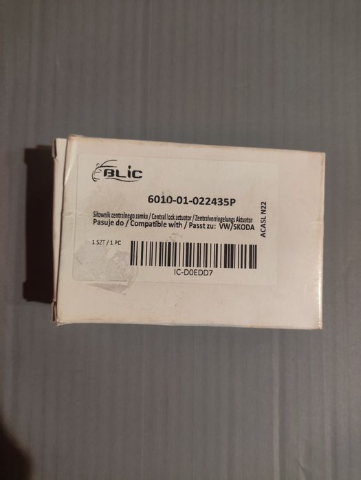 Supapa control, inchidere centralizata portbagaj BLIC 6010-01-022435P