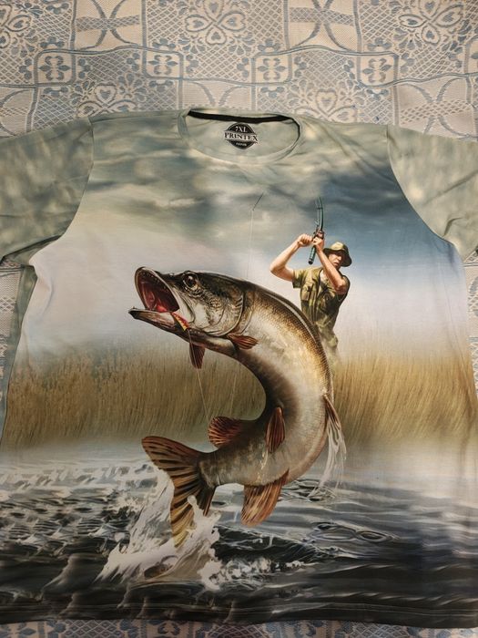 Лот от мъжки тениски (лов и риболов)