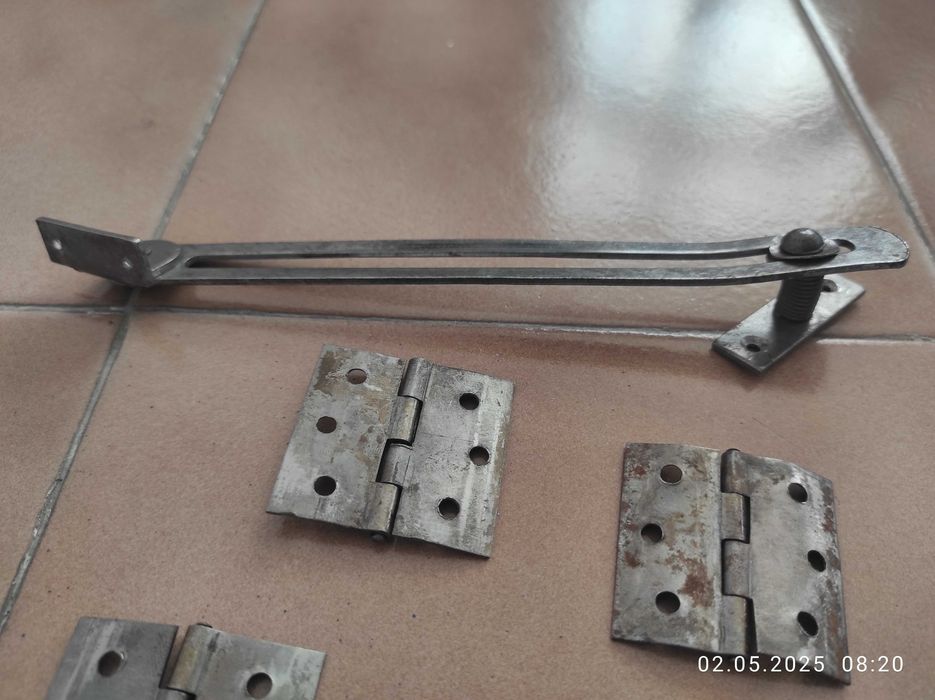 Антикварни ПАНТИ за мебели, ограничител барче, резе ново