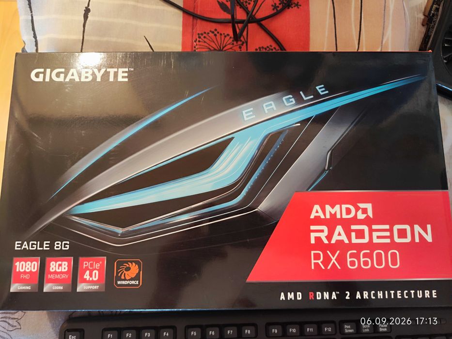Видеокарта RX 6600 8GB Gigabyte Eagle