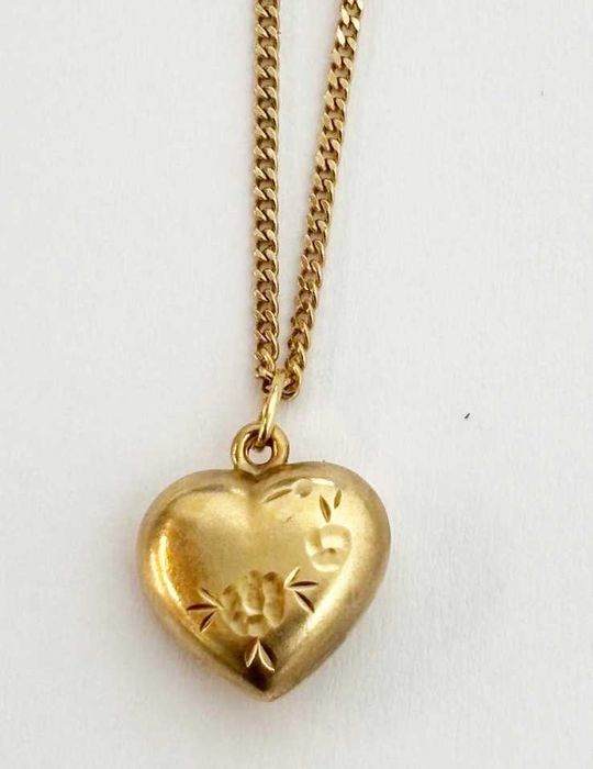 lant cu inimioara din aur vechi german 8k marca FBM