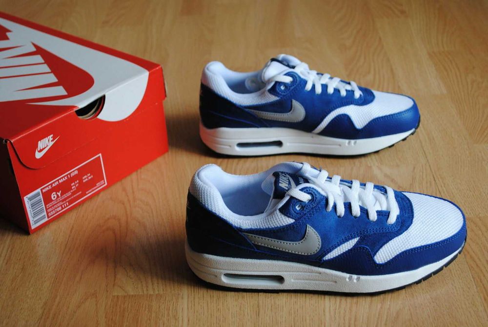 Adidasi Nike Air max 1 Gs White Gym Blue-36.5