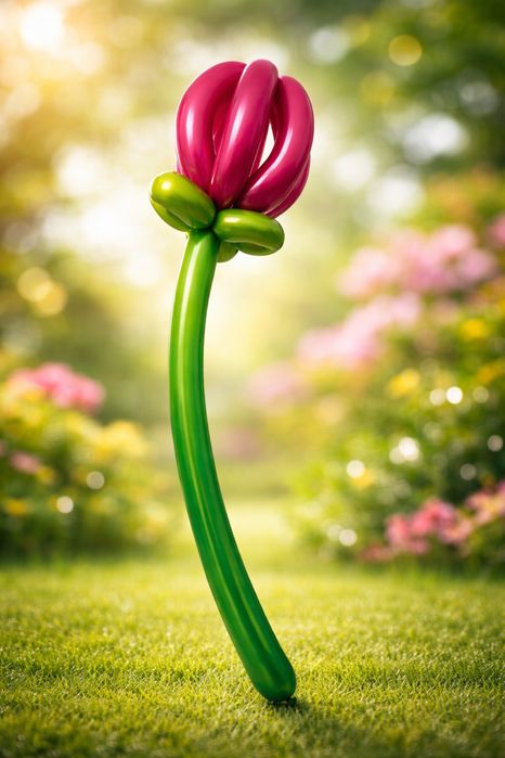 Букет цветов из шаров