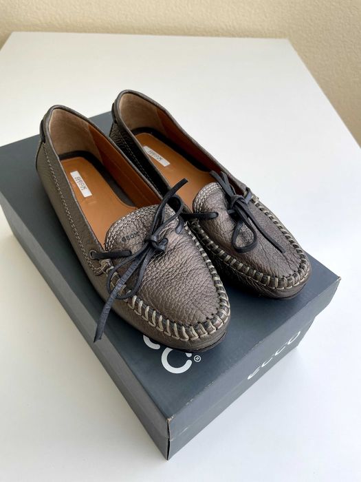 Кожени мокасини Geox, 39, дамски