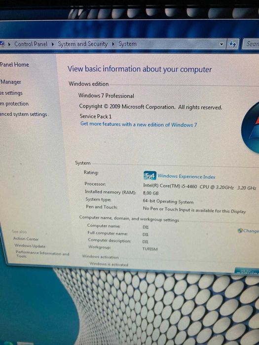 Unitate PC Intel i5 4460 3,2 Ghz 8 GB DDR4 business