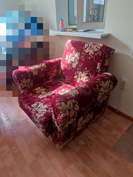 Кресло мягкое раскладное
