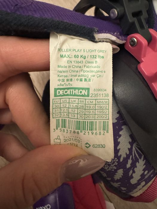 Role fete Oxelo marimea 30 plus protectii