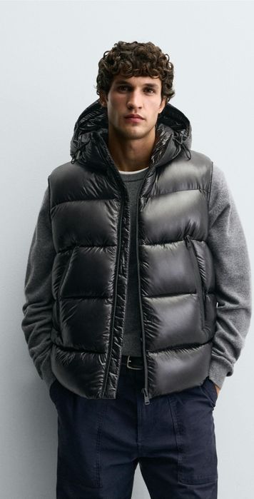 Пухена грейка елек Zara