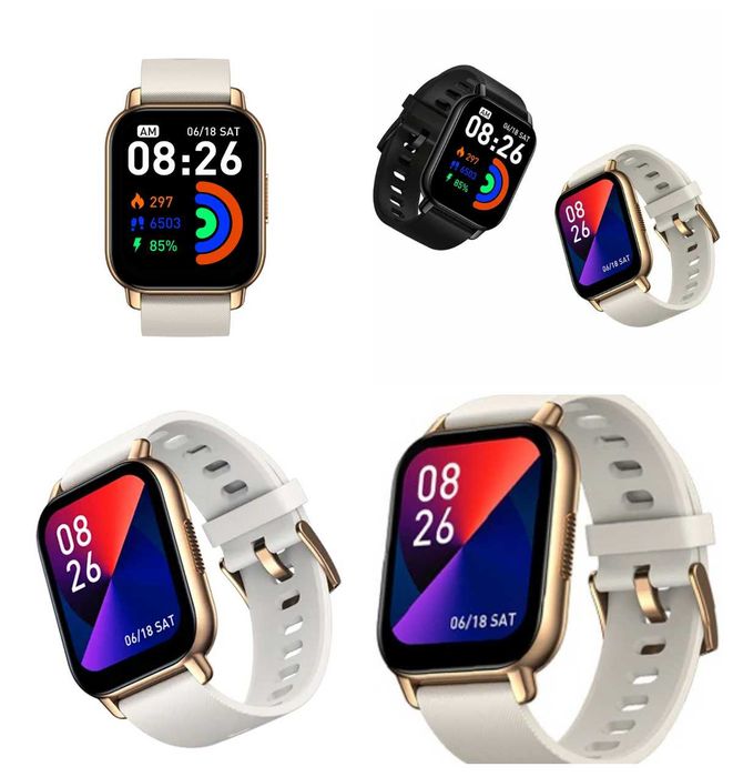 Смарт часовник Zeblaze Btalk , 1,86 HD , Bluetooth разговори, IP68 Бял