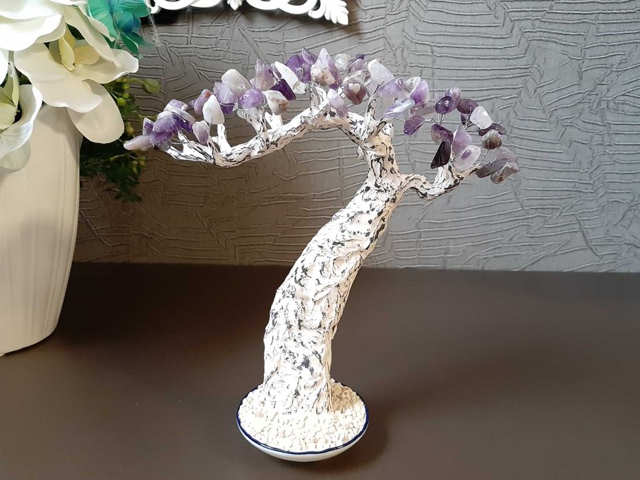 Дръвче Аметист Индивидуална поръчка, Подарък Рожден Ден, Юбилей