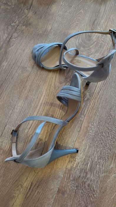 Дамски сини сандали