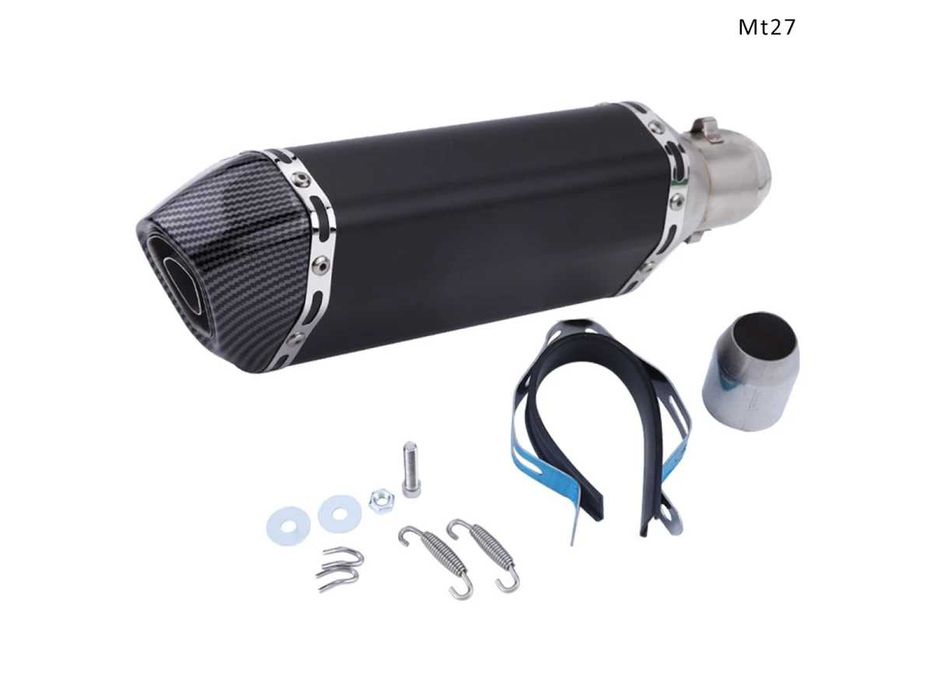 Evacuare AKRAPOVIC, toba sport pentru motocicleta 370 mm, carbon negru