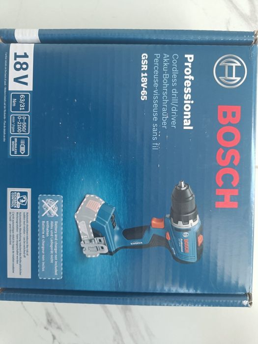Bosch Professional GSR 18V-65 masina de gaurit si insurubat