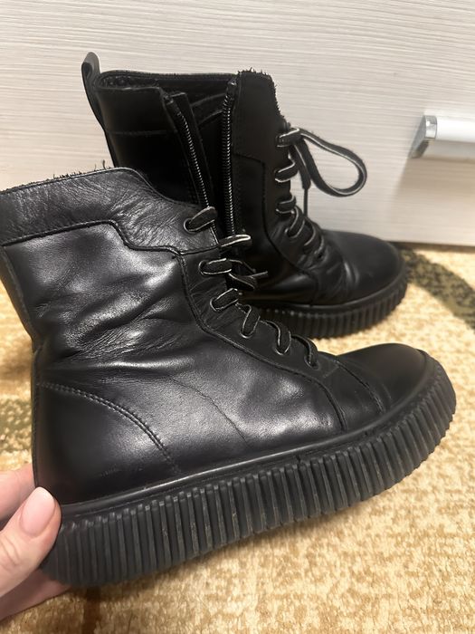 Сапоги детские 31 размер, кожа б/у