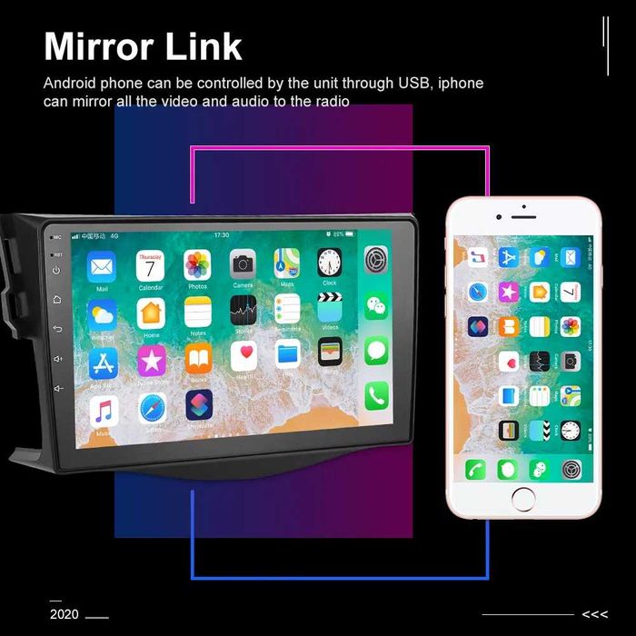 Двоен дин за Toyota RAV4 Мултимедия навигация  за RAV 4 с Android 2DIN