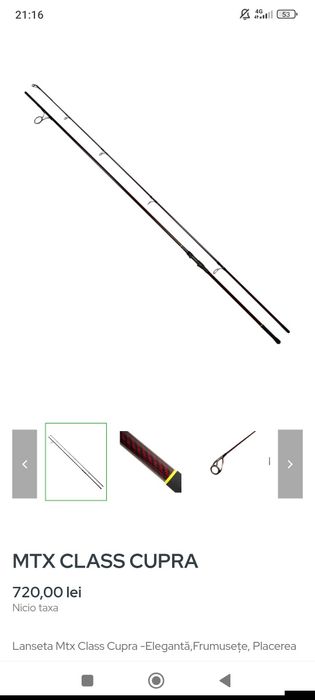 4 Lansete MTX CLASS CUPRA noi , nouțe