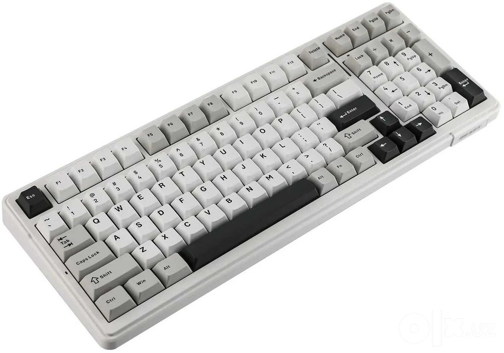 - Клавиатура механическая беспроводная AULA F99 Grey-White-Dark Grey