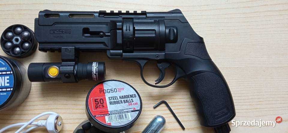 Pistol ~BILE CAUCIUC 200 M/s~ AUTOMATIC cu aer comprimat Airsoft Co2