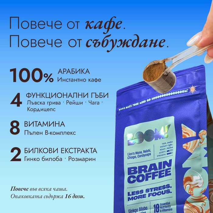 Адаптогенно кафе - Brain coffee