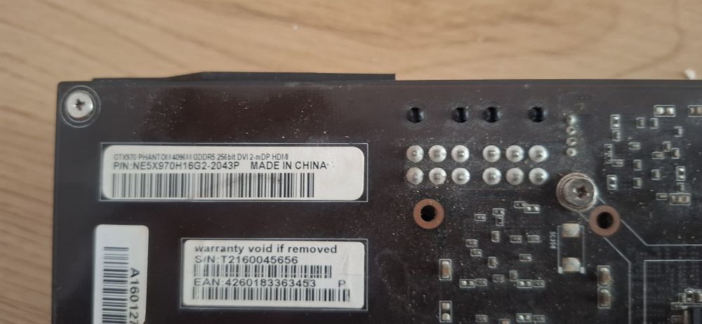 Placa video GTX 970 4GB  Gainward Phantom