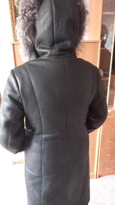Кожаная дубленка